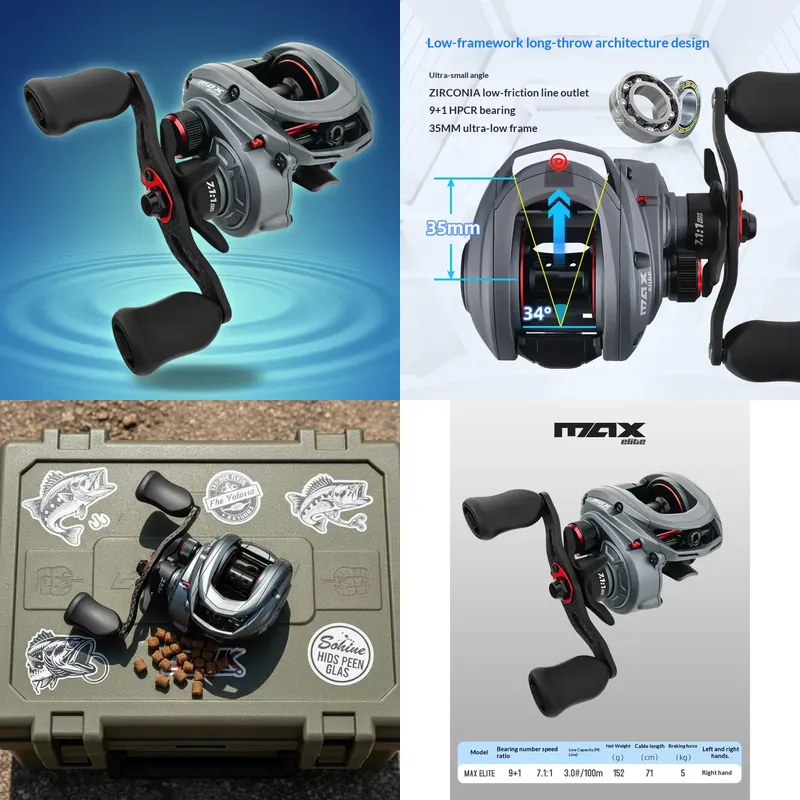 ZGLY Abu Garcia Elite Dropper  - Baitcasting Reel 评论和价格