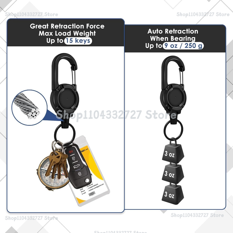 1/2/4pcs Extendable Retractabl - Reel Bag 评论和价格